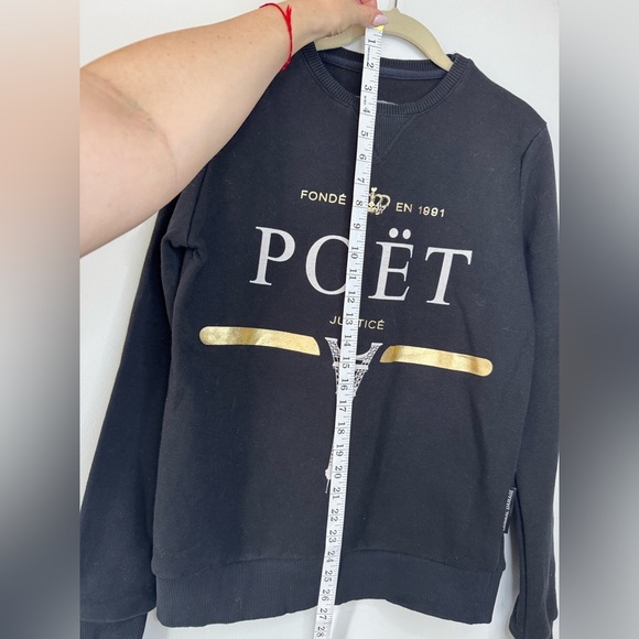 Criminal Damage Paris Logo Crew Sweater - Picture 11 of 17